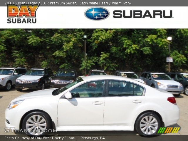 2010 Subaru Legacy 3.6R Premium Sedan in Satin White Pearl