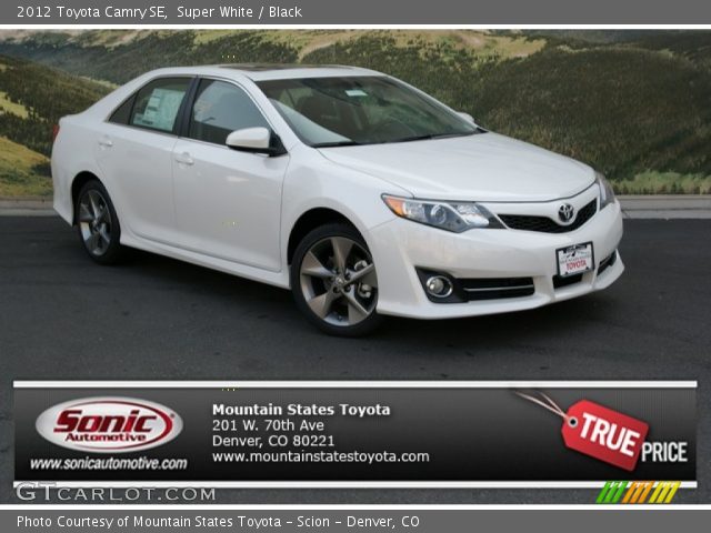 2012 Toyota Camry SE in Super White