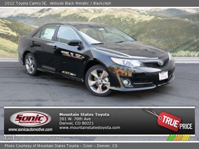 2012 Toyota Camry SE in Attitude Black Metallic