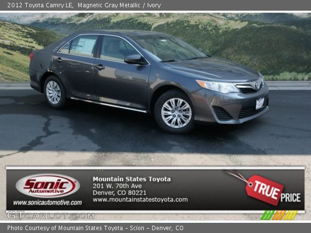 2012 Toyota Camry LE in Magnetic Gray Metallic