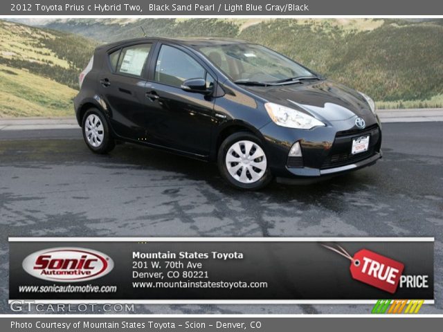2012 Toyota Prius c Hybrid Two in Black Sand Pearl