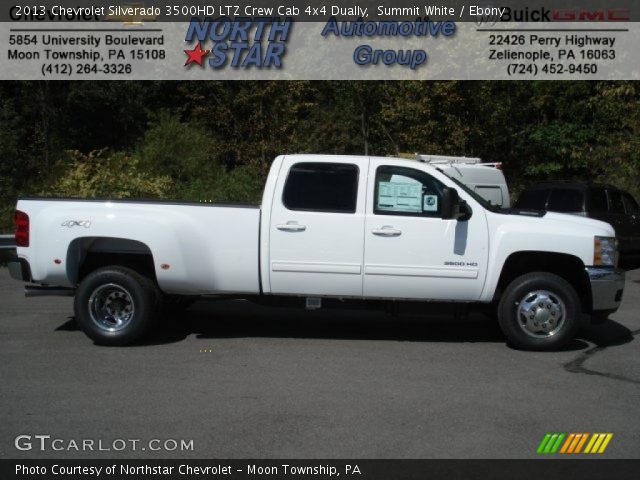 2013 Chevrolet Silverado 3500HD LTZ Crew Cab 4x4 Dually in Summit White