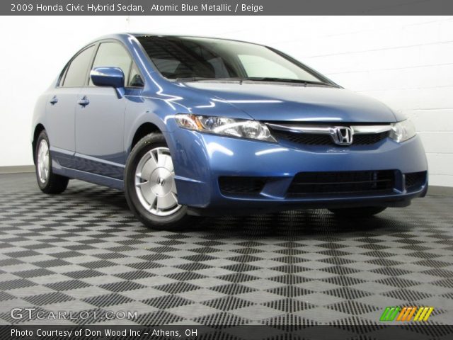 2009 Honda Civic Hybrid Sedan in Atomic Blue Metallic