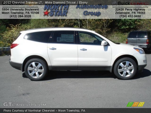 2012 Chevrolet Traverse LT in White Diamond Tricoat