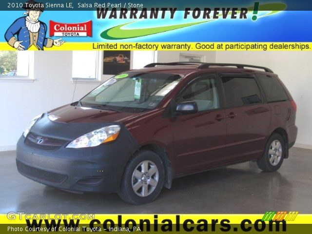 2010 Toyota Sienna LE in Salsa Red Pearl