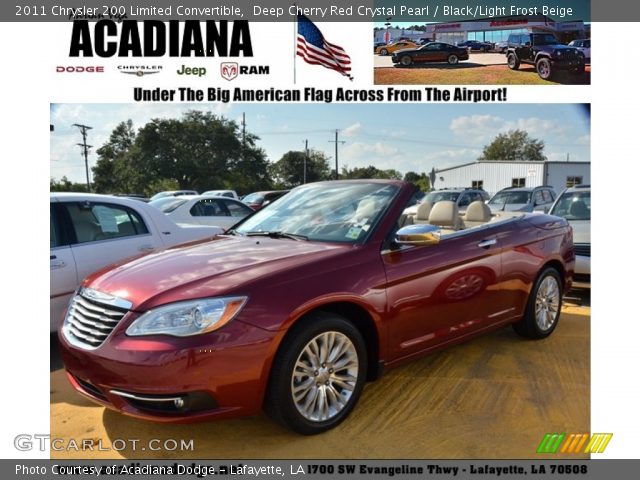 2011 Chrysler 200 Limited Convertible in Deep Cherry Red Crystal Pearl