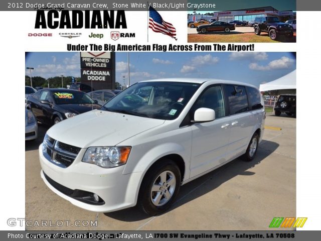 2012 Dodge Grand Caravan Crew in Stone White