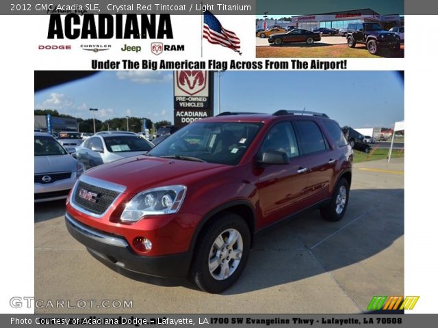 2012 GMC Acadia SLE in Crystal Red Tintcoat