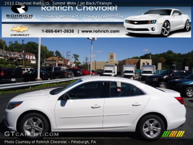 2013 Chevrolet Malibu LS in Summit White