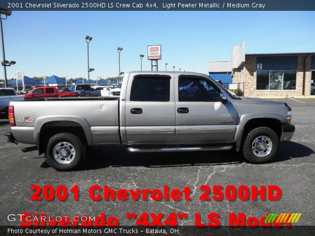 2001 Chevrolet Silverado 2500HD LS Crew Cab 4x4 in Light Pewter Metallic