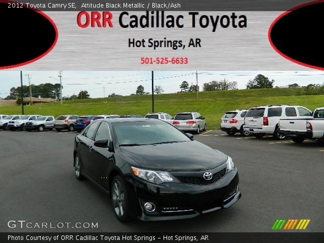 2012 Toyota Camry SE in Attitude Black Metallic