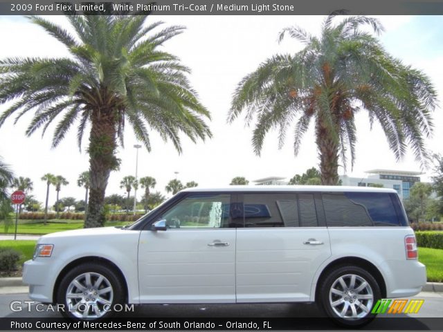 2009 Ford Flex Limited in White Platinum Tri-Coat