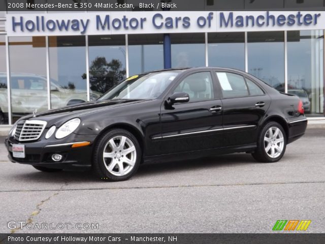 2008 Mercedes-Benz E 350 4Matic Sedan in Black