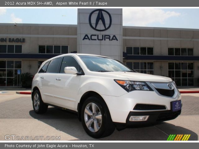 2012 Acura MDX SH-AWD in Aspen White Pearl II