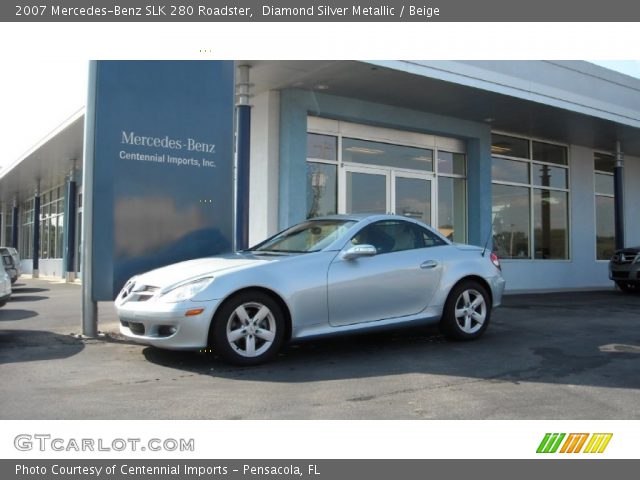 2007 Mercedes-Benz SLK 280 Roadster in Diamond Silver Metallic