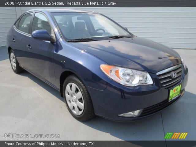 2008 Hyundai Elantra GLS Sedan in Regatta Blue Metallic