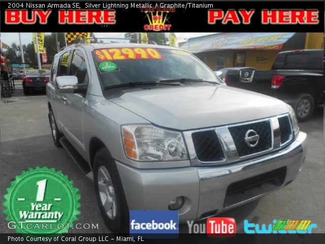 2004 Nissan Armada SE in Silver Lightning Metallic