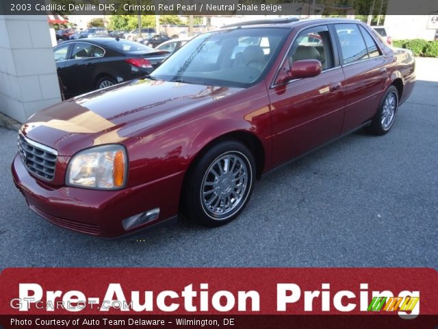 2003 Cadillac DeVille DHS in Crimson Red Pearl