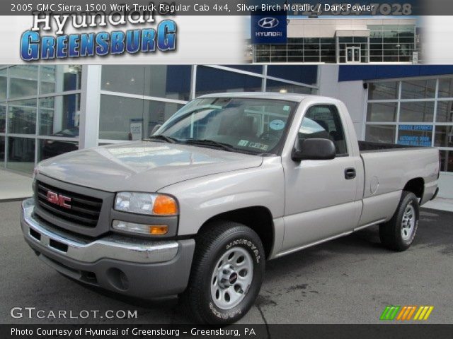 2005 GMC Sierra 1500 Work Truck Regular Cab 4x4 in Silver Birch Metallic