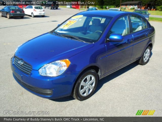 2011 Hyundai Accent GLS 4 Door in Dark Sapphire Blue