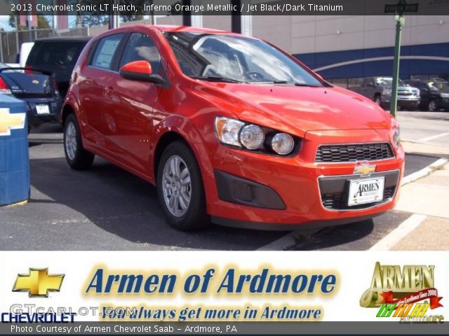 2013 Chevrolet Sonic LT Hatch in Inferno Orange Metallic
