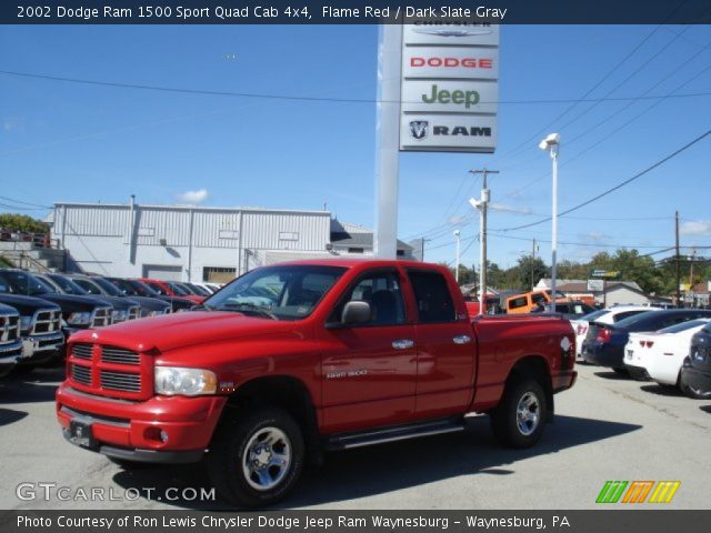 2002 Dodge Ram 1500 Sport Quad Cab 4x4 in Flame Red