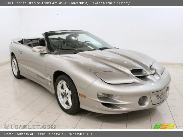 2001 Pontiac Firebird Trans Am WS-6 Convertible in Pewter Metallic