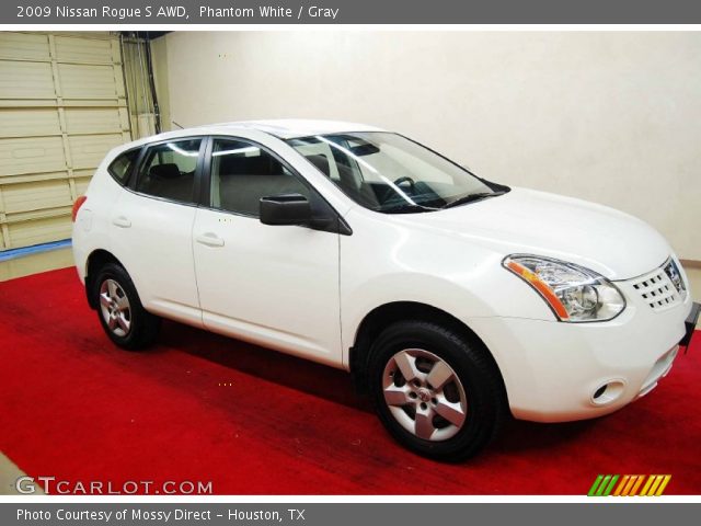2009 Nissan Rogue S AWD in Phantom White