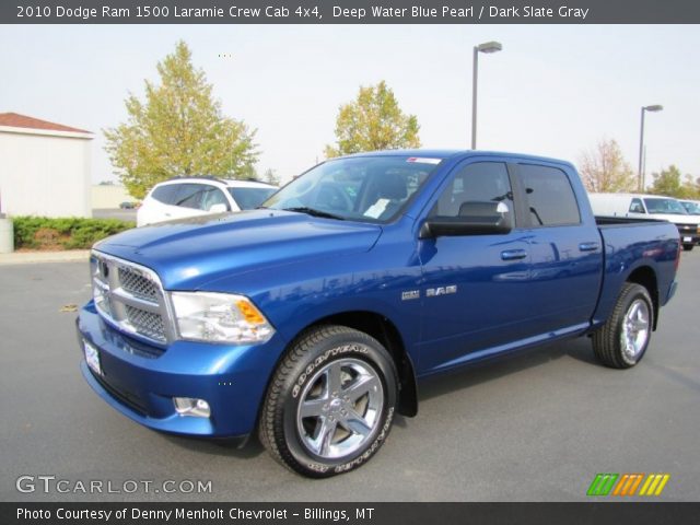 2010 Dodge Ram 1500 Laramie Crew Cab 4x4 in Deep Water Blue Pearl