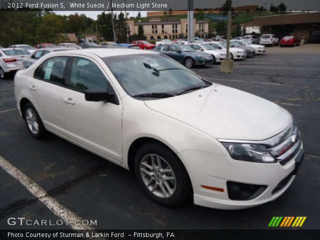 2012 Ford Fusion S in White Suede