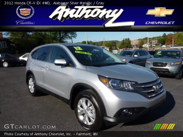 2012 Honda CR-V EX 4WD in Alabaster Silver Metallic