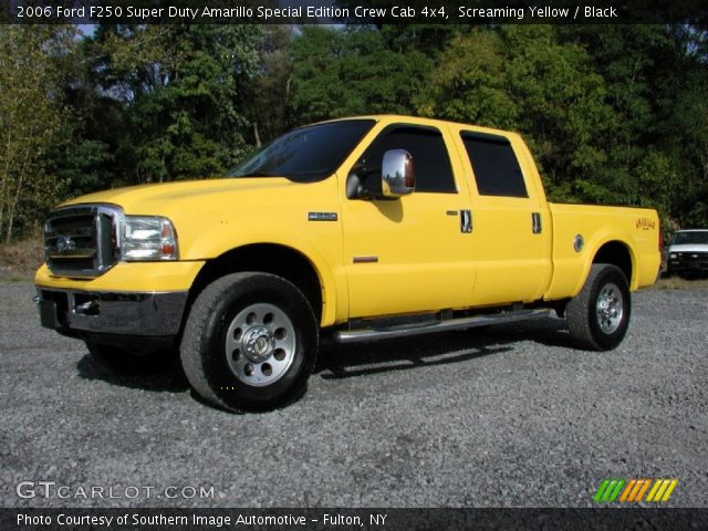2006 Ford F250 Super Duty Amarillo Special Edition Crew Cab 4x4 in Screaming Yellow