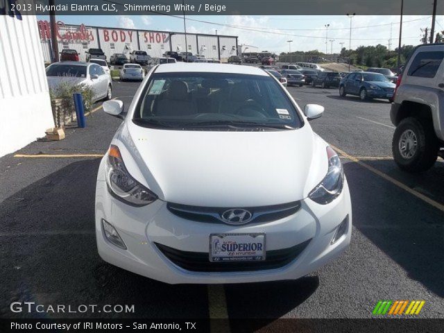 2013 Hyundai Elantra GLS in Shimmering White