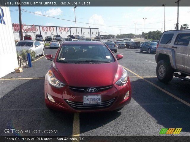 2013 Hyundai Elantra Limited in Red Allure