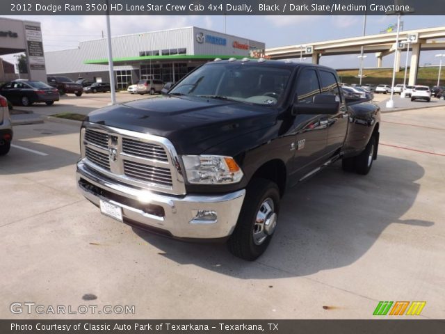 2012 Dodge Ram 3500 HD Lone Star Crew Cab 4x4 Dually in Black