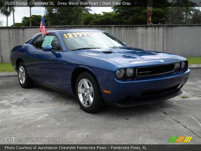 2010 Dodge Challenger SE in Deep Water Blue Pearl