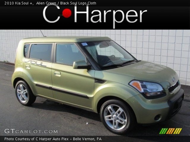 2010 Kia Soul + in Alien Green