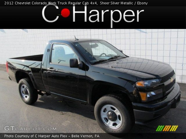 2012 Chevrolet Colorado Work Truck Regular Cab 4x4 in Sheer Silver Metallic