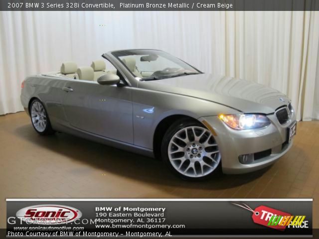 2007 BMW 3 Series 328i Convertible in Platinum Bronze Metallic