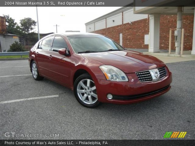 2004 Nissan Maxima 3.5 SL in Red Opulence