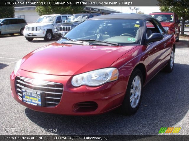 2006 Chrysler Sebring GTC Convertible in Inferno Red Crystal Pearl