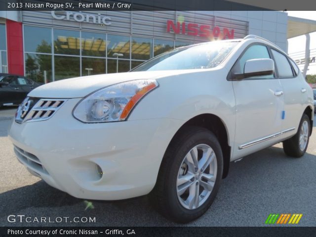 2013 Nissan Rogue SV in Pearl White