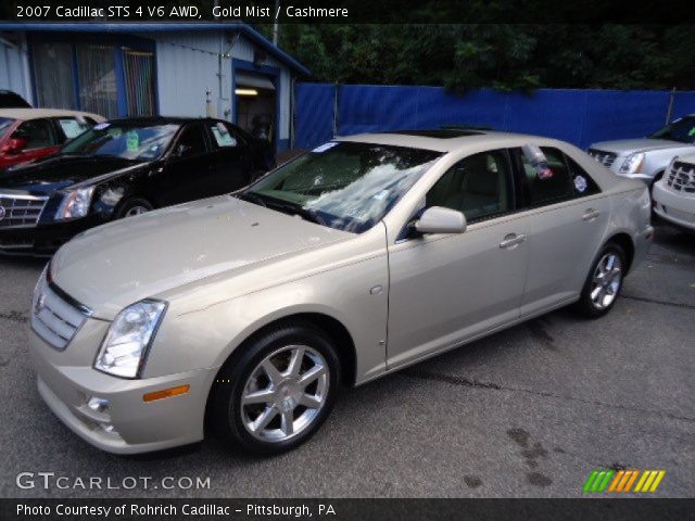 2007 Cadillac STS 4 V6 AWD in Gold Mist