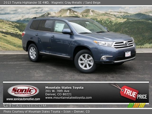 2013 Toyota Highlander SE 4WD in Magnetic Gray Metallic