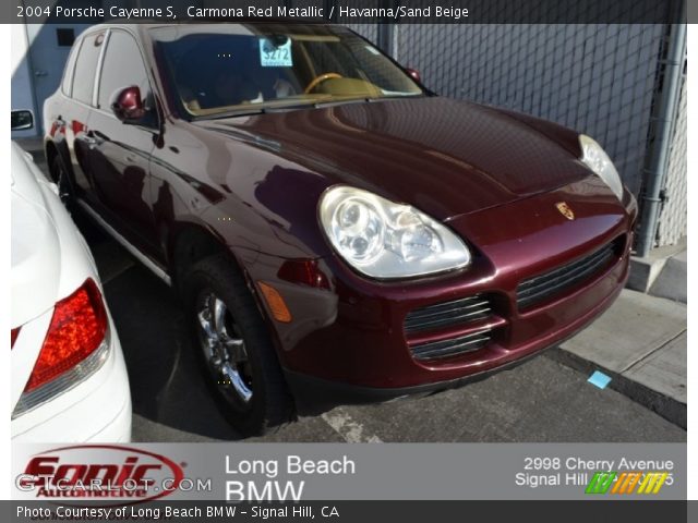 2004 Porsche Cayenne S in Carmona Red Metallic