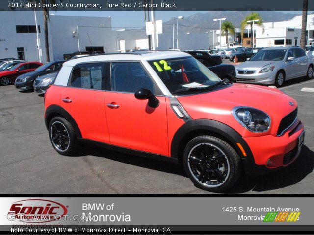 2012 Mini Cooper S Countryman in Pure Red