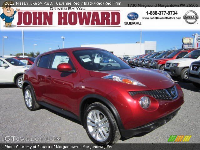 2012 Nissan Juke SV AWD in Cayenne Red