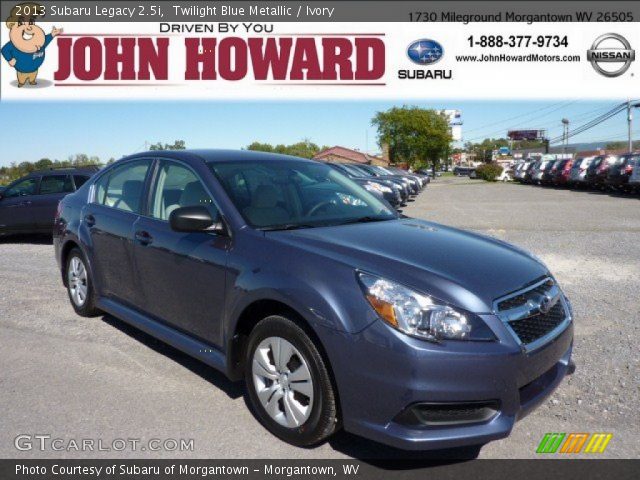 2013 Subaru Legacy 2.5i in Twilight Blue Metallic