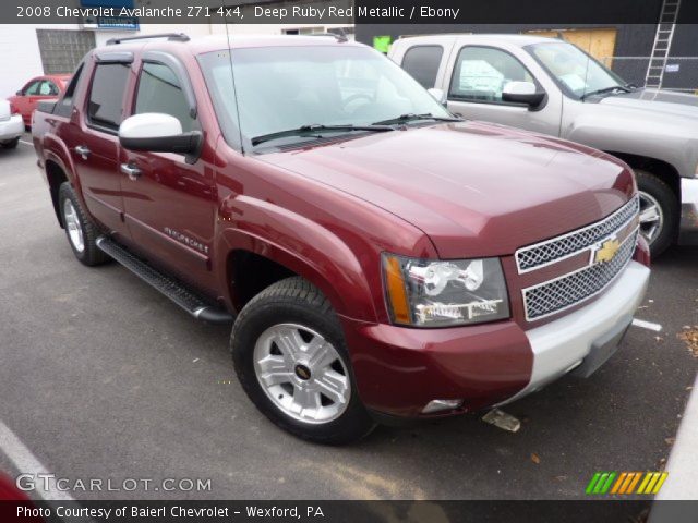 2008 Chevrolet Avalanche Z71 4x4 in Deep Ruby Red Metallic
