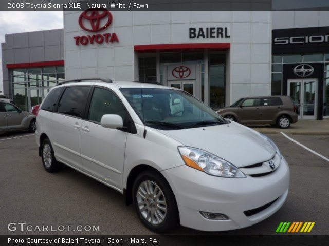2008 Toyota Sienna XLE in Natural White